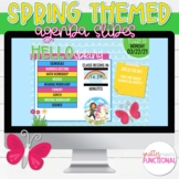 Agenda Slide Templates Spring Themed│GOOGLE SLIDES │POWERPOINT
