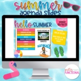 Agenda Slide Templates Summer Themed│GOOGLE SLIDES │POWERPOINT