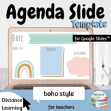 Agenda Slides Template - boho style (for Google Slides™)