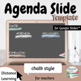 Agenda Slides Template - chalk style (for Google Slides™)