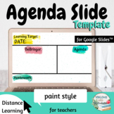 Agenda Slides Template - paint style (for Google Slides™)