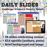 Agenda Slides | Women's History Month | ELA