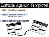 Agenda Template; Distance Remote Learning