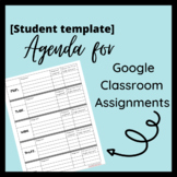 Agenda for Google Classroom Assignments