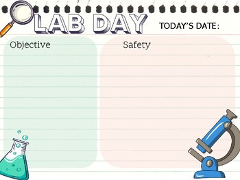 Preview of Agenda for Lab Day - Template Ready to Use