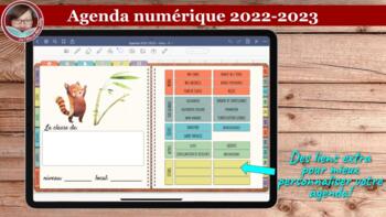 Preview of Agenda numérique / Cahier de planification digital / FrenchDigital planner 22-23