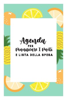 Preview of Agenda per pianificare i pasti e lista della spesa pdf