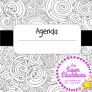 Preview of Agenda sans dates imprimable - No dates printable agenda