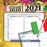 Agenda settimanale digitale italiana italiana per il 2020 