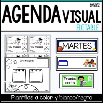 cinta Existe defensa Agenda visual Programa de clases | First Then Board & Visual Schedule in  Spanish