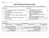 Agent of Change Postcard Checklist and Rubric