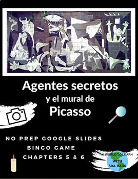 Preview of Agentes secretos y el mural de Picasso--Google Slides BINGO for chapters 5 & 6