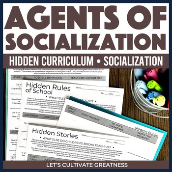 Preview of Sociology Socialization Activity - Hidden Curriculum, Agents of Socialization