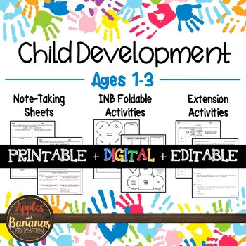 Preview of Ages 1-3 - Interactive Note-taking Activities