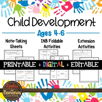 Preview of Ages 4-6 - Interactive Note-taking Activities