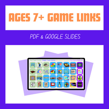 Preview of Ages 7+ GAME links