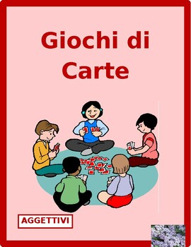 Preview of Aggettivi (Italian Adjectives) Card Games