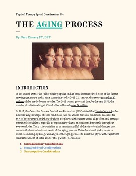 Preview of Aging Process Pamphlet