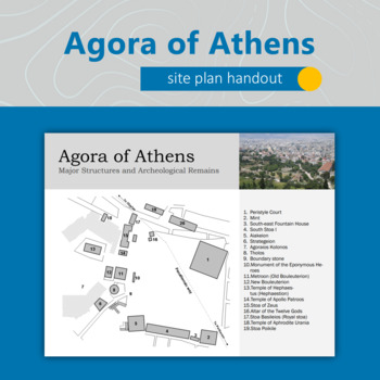 Preview of Agora of Ancient Athens Site Plan Printable Handout