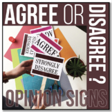 Agree or Disagree? {OPINION mini-signs for class discussions}