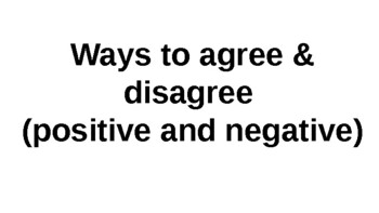 Preview of Agreeing and Disagreeing ppt