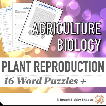 Preview of Agriculture - Biology - Plant Reproduction -  Word Puzzles & Literacy