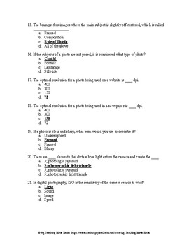 Agricultural Communications CDE: CIMC Test Question Bank - Chapter 2