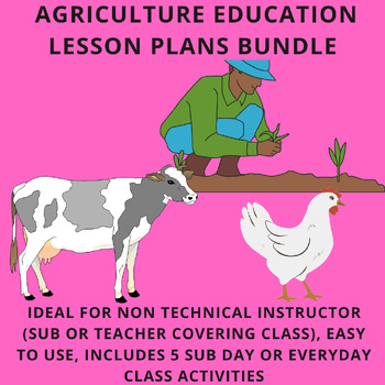 Preview of Agricultural Education Curriculum (6 Agricultural Education Lesson Plans) Bundle