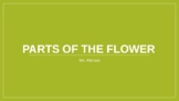 Agricultural Education: Parts of the Flower PowerPoint