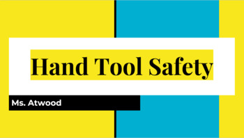 Preview of Agricultural Education Shop Safety: Hand Tool Lesson