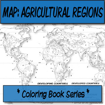 Preview of Agricultural Regions Map **Coloring Book Series**
