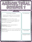 Agricultural Science 1 Standards and Objectives
