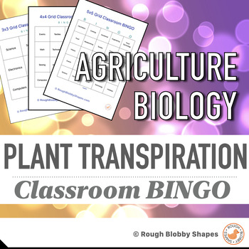 Preview of Agriculture - Biology - Plant Transpiration - Classroom BINGO