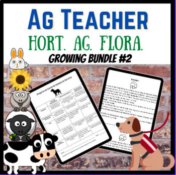 Preview of Agriculture Bundle #2 Resources for Horticulture, FFA & Science