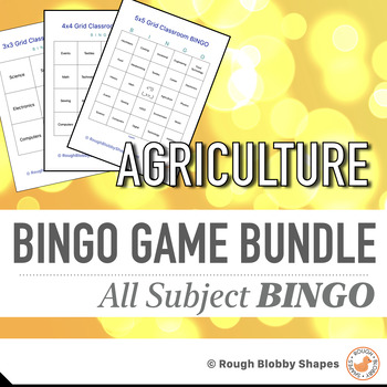 Preview of Agriculture - Classroom BINGO Growing Bundle