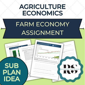 Preview of Agriculture Ed Data Analysis Activity: Agricultural Economics - Farm Economy