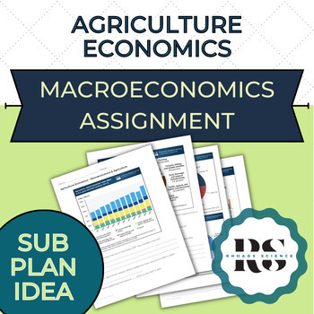 Preview of Agriculture Ed Data Analysis Activity: Agricultural Economics - Macroeconomics