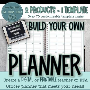 Preview of Agriculture Education Teacher Planner & FFA Officer Notebook Templates