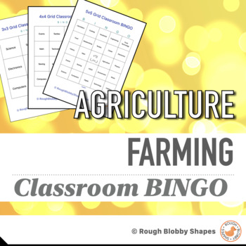 Preview of Agriculture - Farming - BINGO