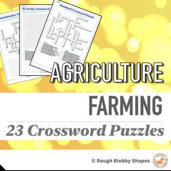 Preview of Agriculture - Farming - Crosswords
