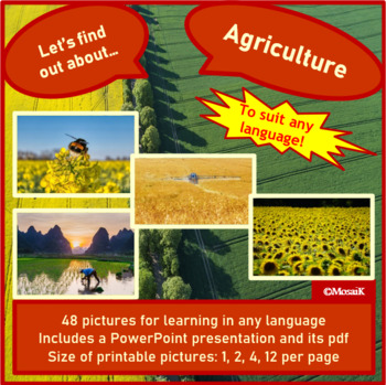 Preview of Agriculture Farming Picture cards Photos Exploring