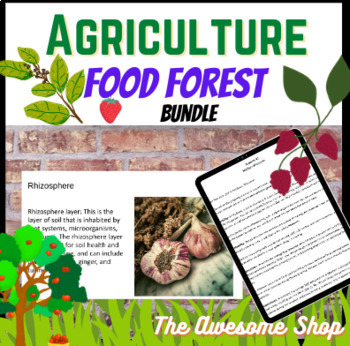Preview of Agriculture Food Forest Resource Bundle Environmental Science Horticulture