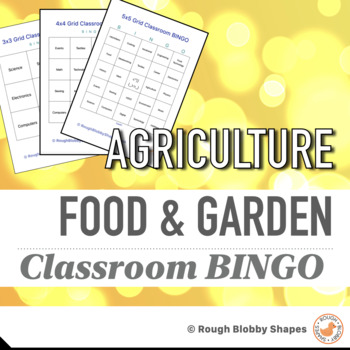 Preview of Agriculture - Food & Garden - Classroom BINGO