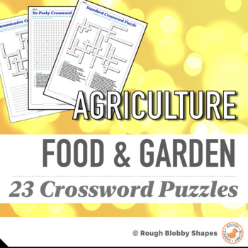 Preview of Agriculture - Food & Garden - Crosswords