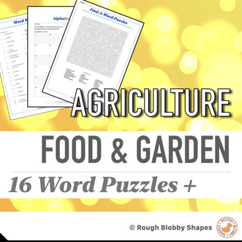 Preview of Agriculture - Food & Garden - Word Puzzles