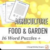 Agriculture - Food & Garden - Word Puzzles