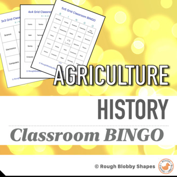 Preview of Agriculture - History - Classroom BINGO