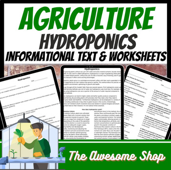 Preview of Agriculture Hydroponics Informational Text w/resources for Special Education