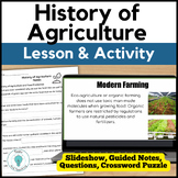 Agriculture Education Lesson Food Production - Ag Tech - FACS