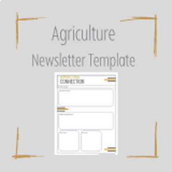 Preview of Agriculture Newsletter Template
